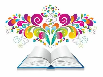Раскрытая книга в библиотеке