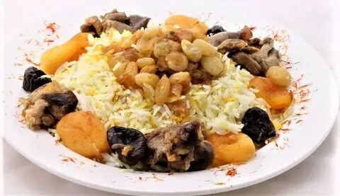 Азербайджанский плов с курицей и сухофруктами