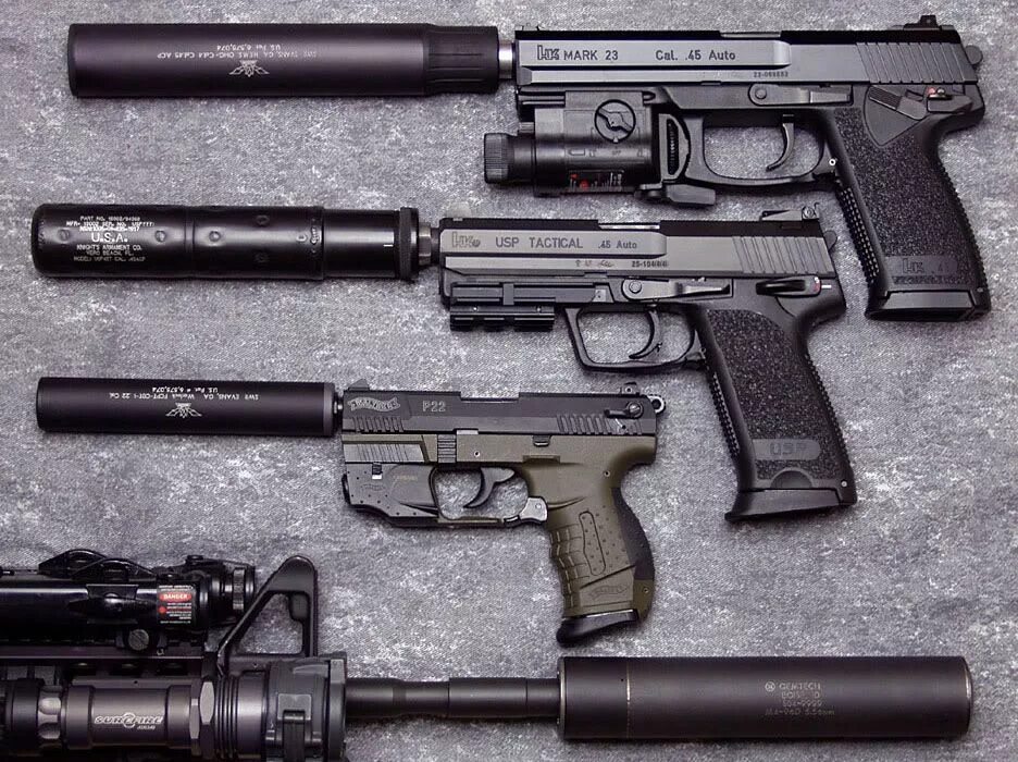 Mark 23. USP 45 Tactical с глушителем. USP Mark 23. HK Mark 23. Heckler Koch Mark 23 Tactical.