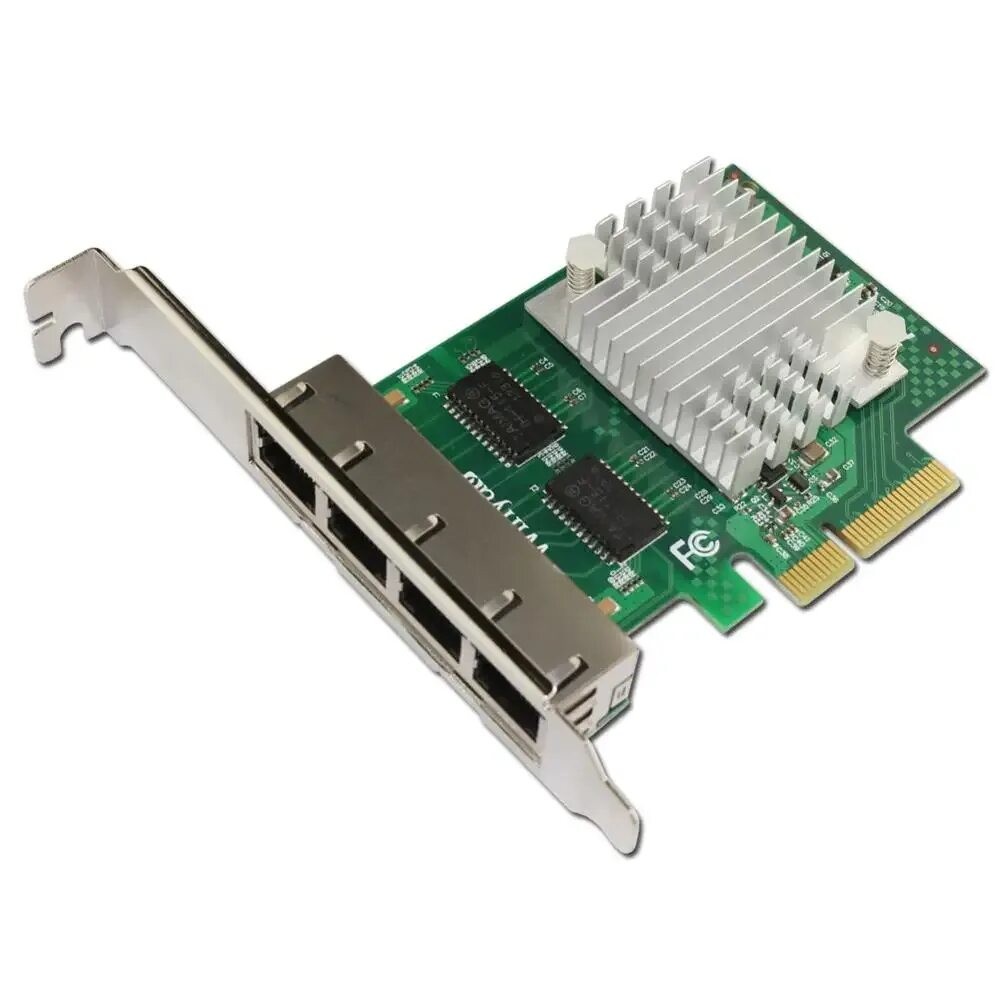 Pci карта купить. Сетевой адаптер Intel i350-t4. Gigabit Ethernet PCI Express сетевая карта rj45. Сетевая карта Ethernet 4 порта 10.100.1000 i350. Сетевая карта THINKSYSTEM Broadcom 57454 10gbase-t 4-Port OCP Ethernet Adapter.