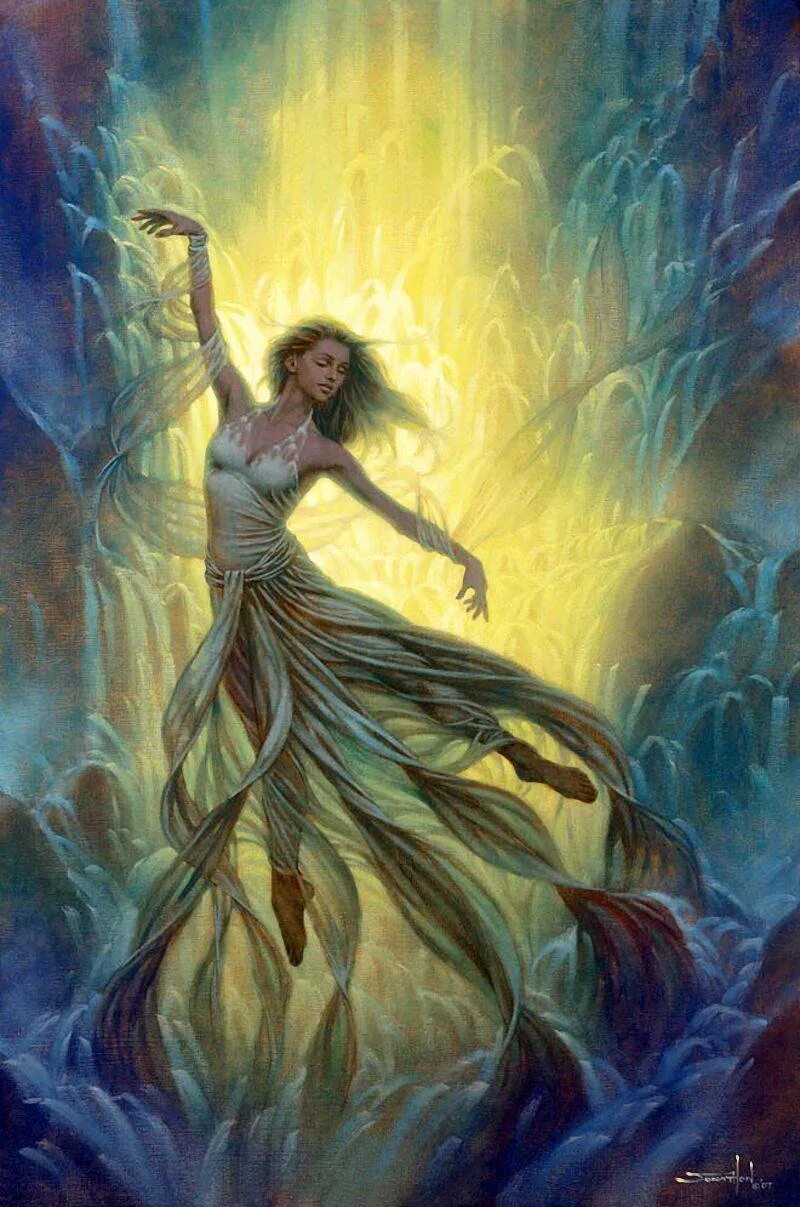 Нимфы стихий. Лесные нимфы в славянской мифологии. Нимфа фооса. Нимфы стихий. Танг ешуи картины.