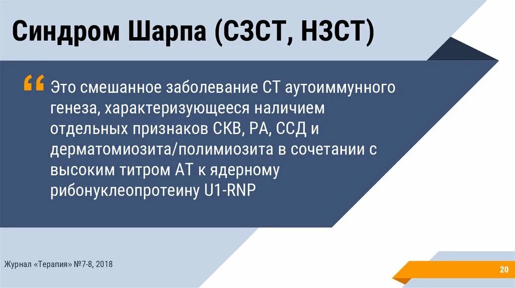 Синдром шарпа. Синдром шарпа