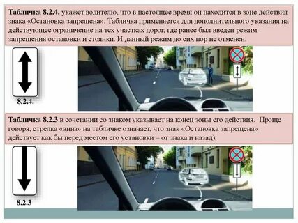Действие знака стрелка в обе стороны