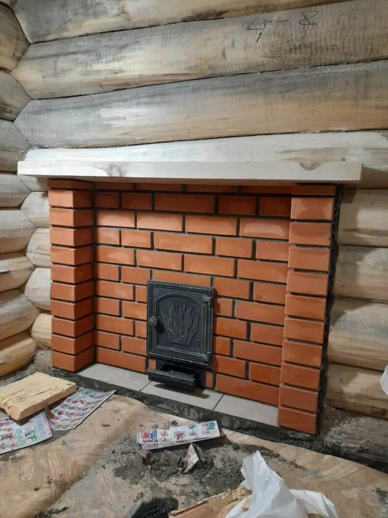 Предбанник из кирпича