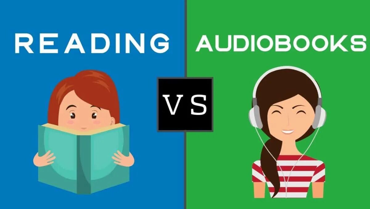 Reading аудирование. Vs reading. Listening books. Books vs Audiobooks. Read a book, listen to Audiobook.