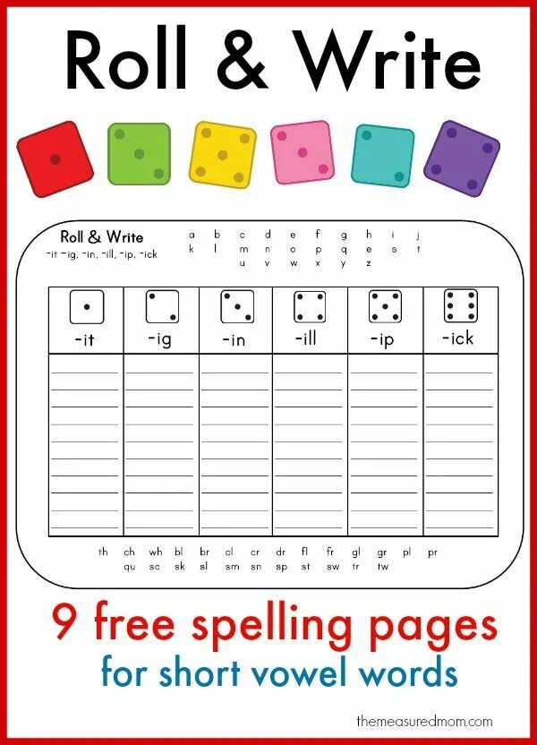 Learn to read these words. Short vowels games for kids. phonics board games for kids. spelling games for kids. roll and read phonics for kids.