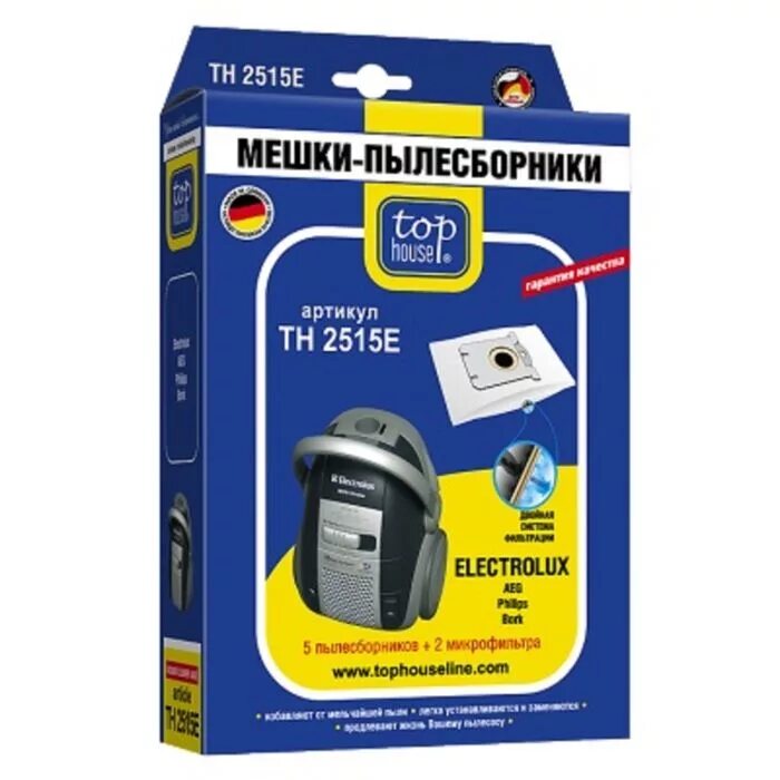 Мешки для пылесоса Electrolux th 2515e. Мешки Top House thn2515e. Пылесборник Top House thn 2515 е. Мешки пылесборники для пылесосов Electrolux Philips Bork Top House. Пылесборник для пылесоса филипс