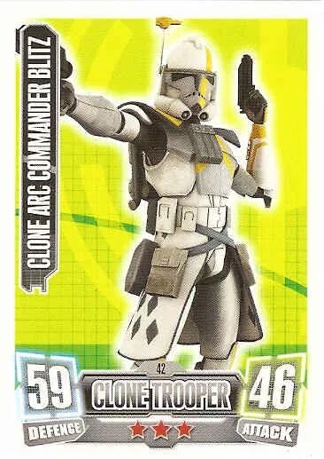 Клон 42. Topps Звездные войны: войны клонов Force Attax. Умбар. Блитз клон. Topps Звездные войны: войны клонов Force Attax. Королева Мандалора.