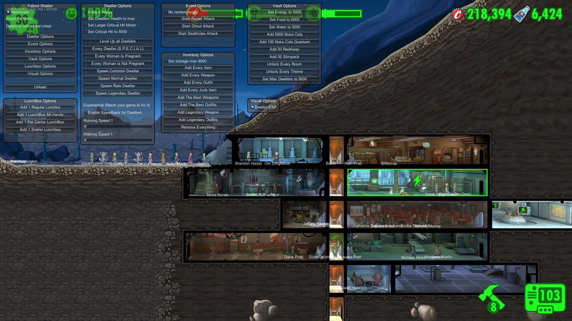 Fallout shelter mod menu. Fallout shelter mod menu