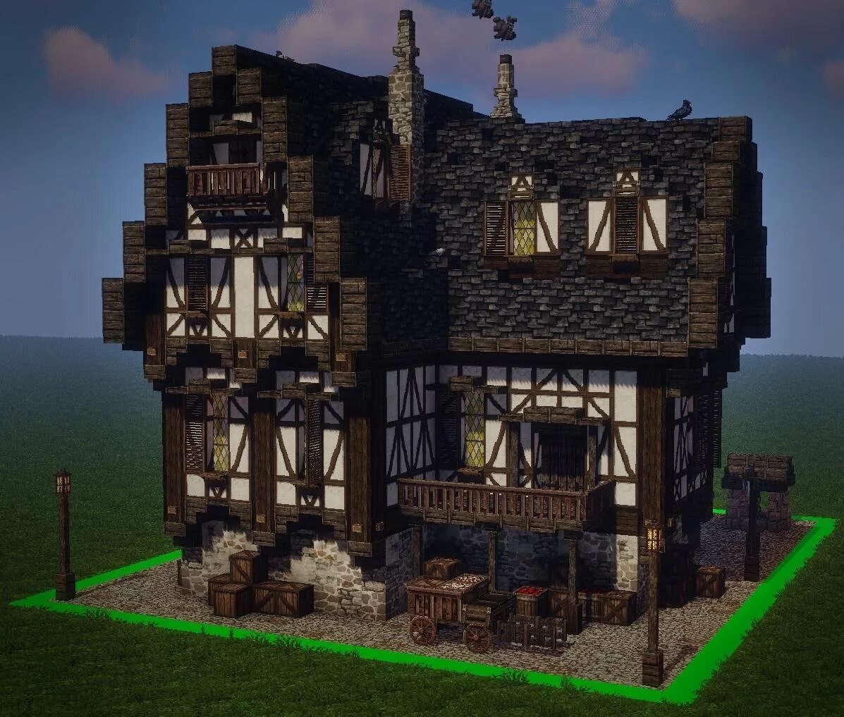 16. Средневековый дом в майнкрафт. Медивал дом в майнкрафте. Таверна майнкрафт. Дома в стиле средневековья в майнкрафт.