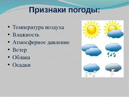 Температура воздуха какой вид информации
