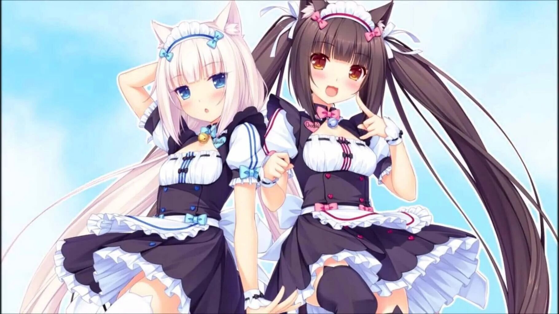 Некопара Чокола и Ванилла. Чокола некопара. Кошачий рай Nekopara.