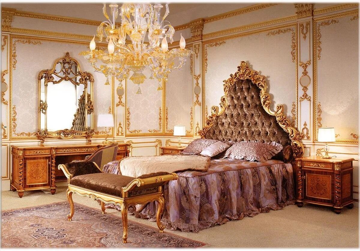 Комната барокко. Королевский стиль спальни стиль рококо. carlo asnaghi style bedroom. спальня рокко бароко золото. стиль рококо барокко в интерьере.