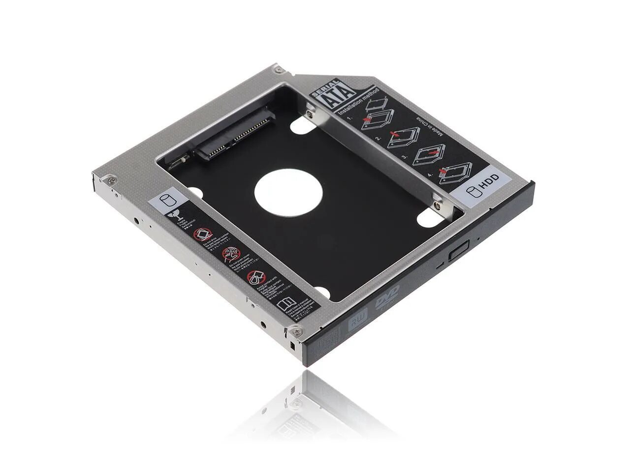 Переходник cd rom ssd ноутбук. 5мм. Caddy hdd 2. Cd/dvd sata 9. 7mm.