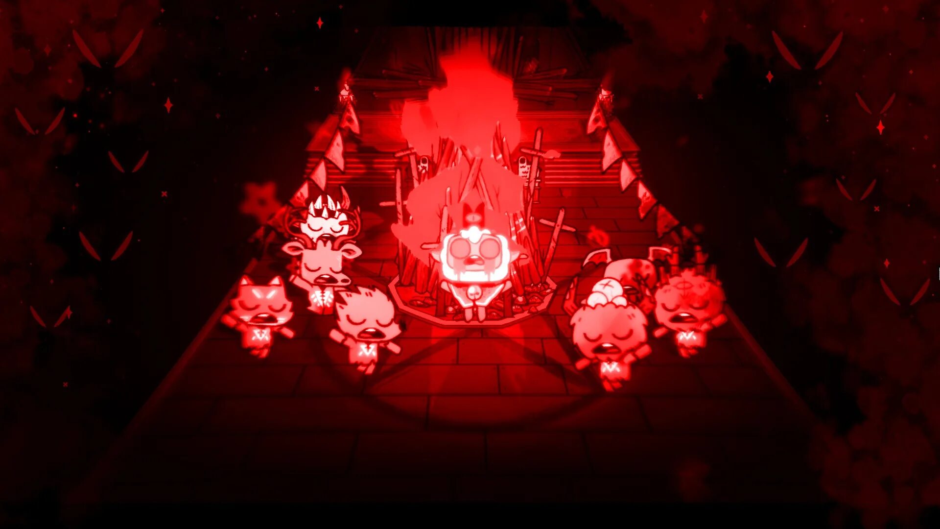 Cult of the lamb ps5. Алая корона Cult of the Lamb. Cult of the Lamb ПС 4. Cult of the Lamb обои. Cult of the Lamb Deluxe Edition Nintendo Switch.