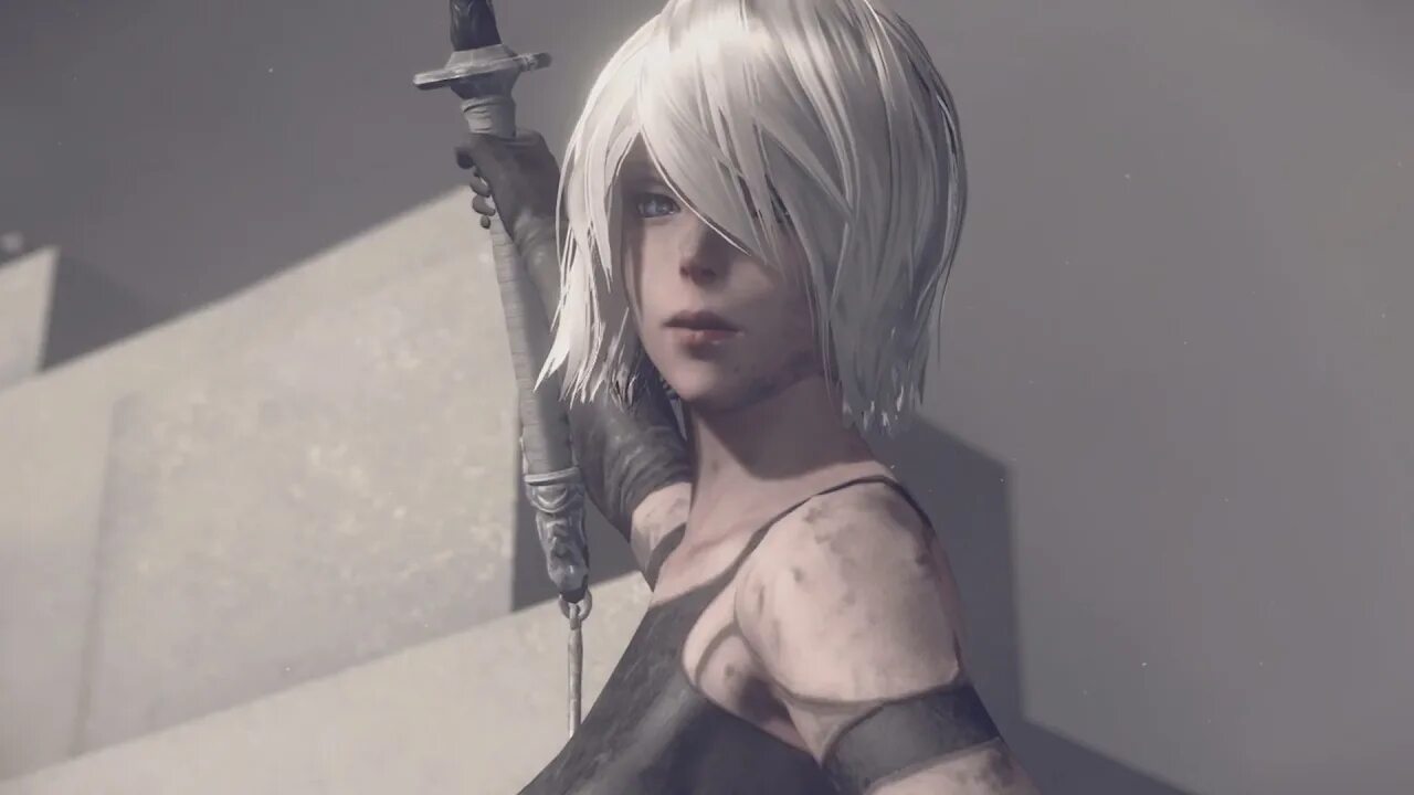 Nier automata endings. Nier 2b без повязки. 2b nier без маски. а2 ниер автомата. nier automata 2b без повязки.