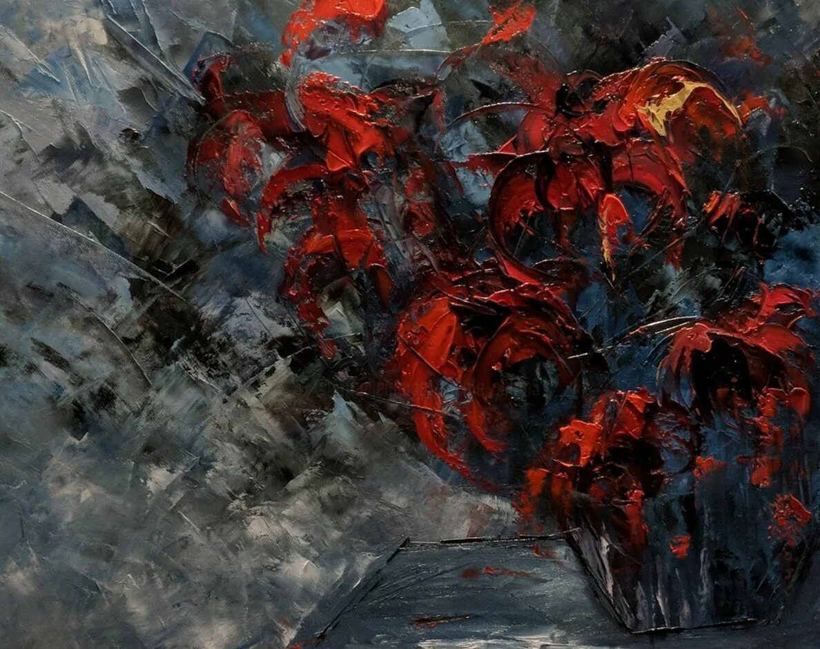 Черно красная картина