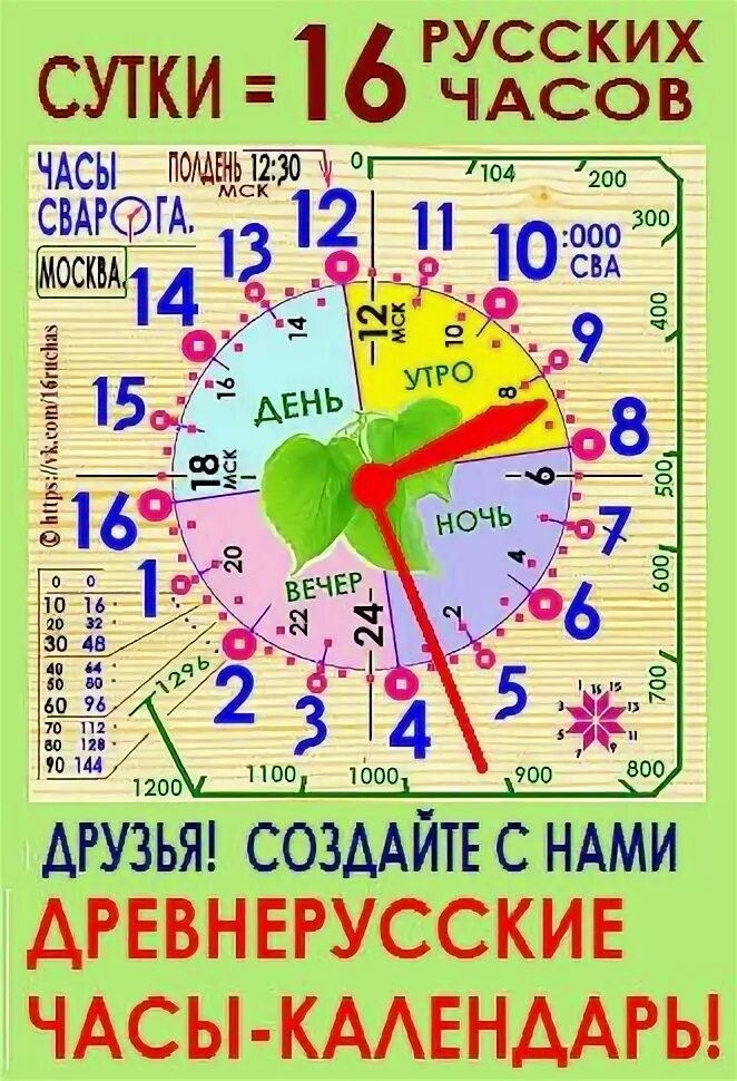 Славянские часы. Часы 16 часов. 16 Часовые часы. Древнерусские часы. 23 недели в часах