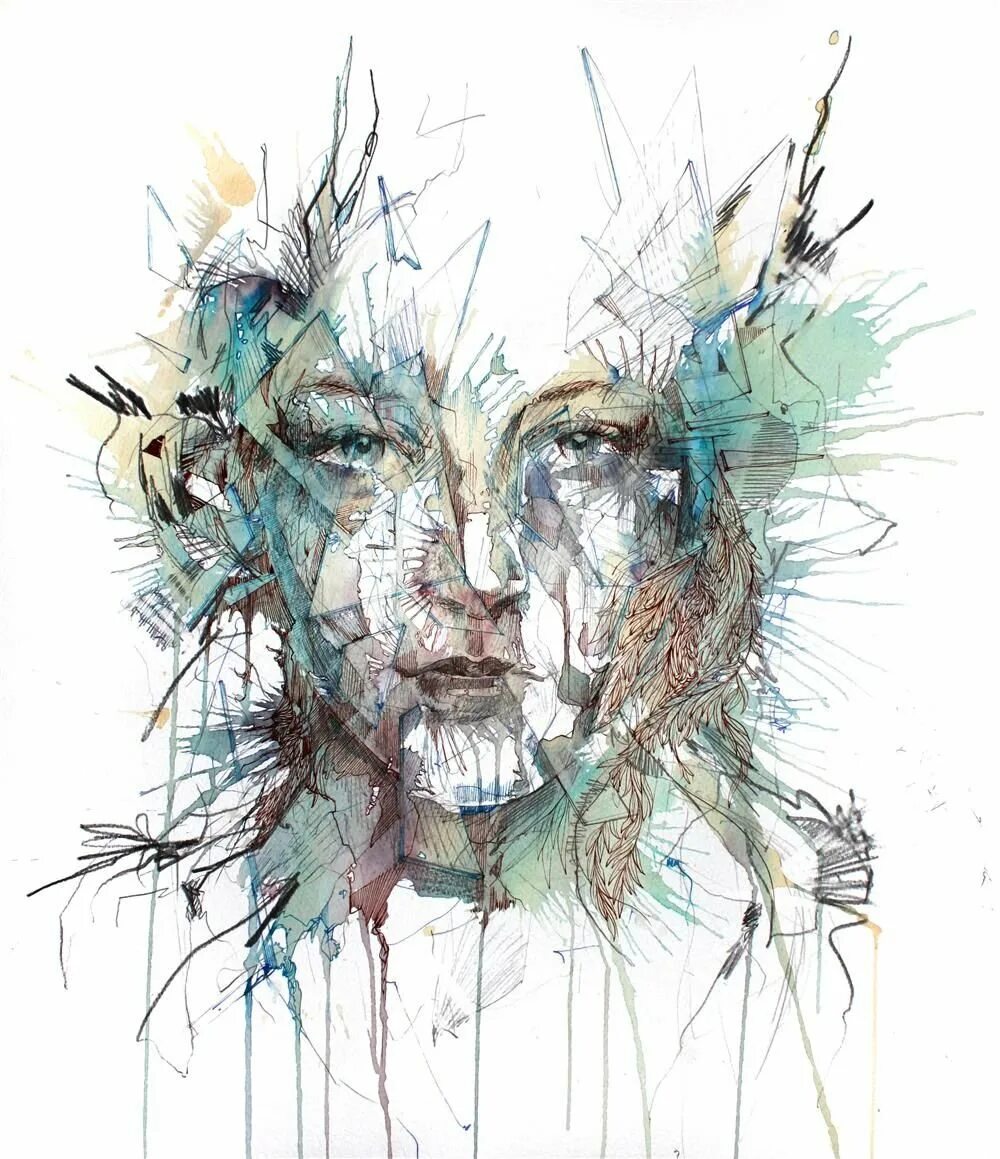Творческий рисунок. Carne Griffiths художник 1973. Необычные стили рисования. Современная Графика. Креативное рисование.