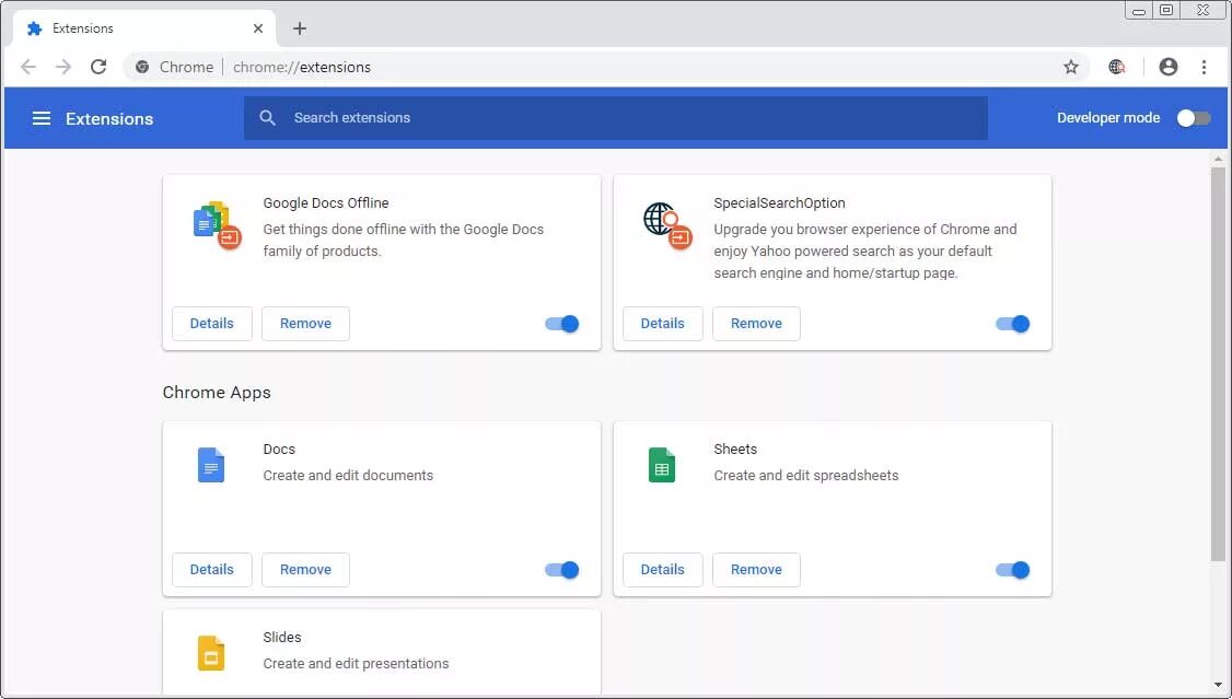 Browser extensions plugins