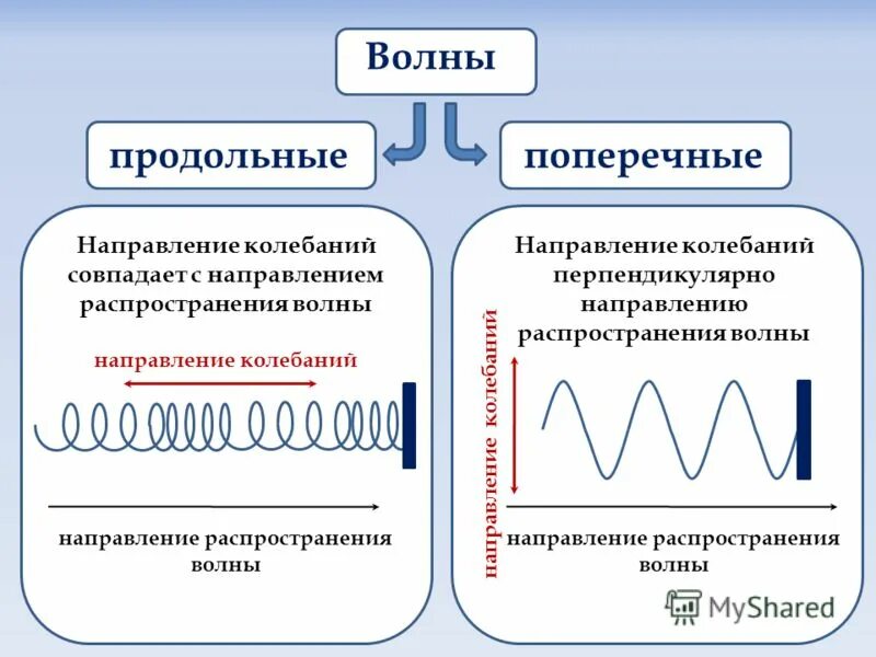Поперечные механические волны. Продольные и поперечные волны рисунок. Продольные и поперечные колебания физика 9 класс. Таблица продольные и поперечные волны. Поперечные и продольные волны характеристики.