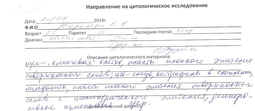 Мазок на цитологию после месячных