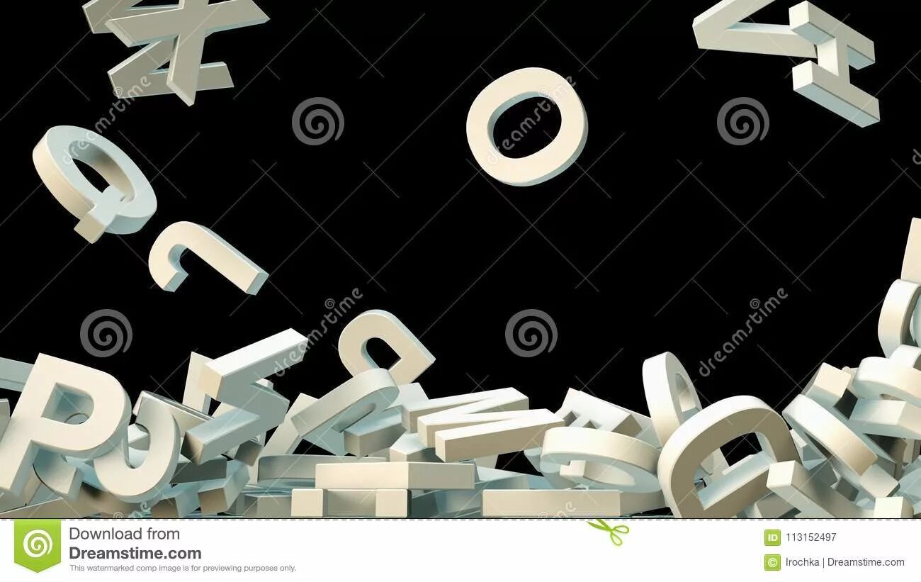 Falling letters