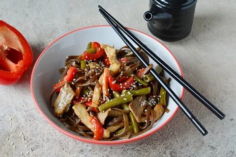 Как приготовить собу с овощами