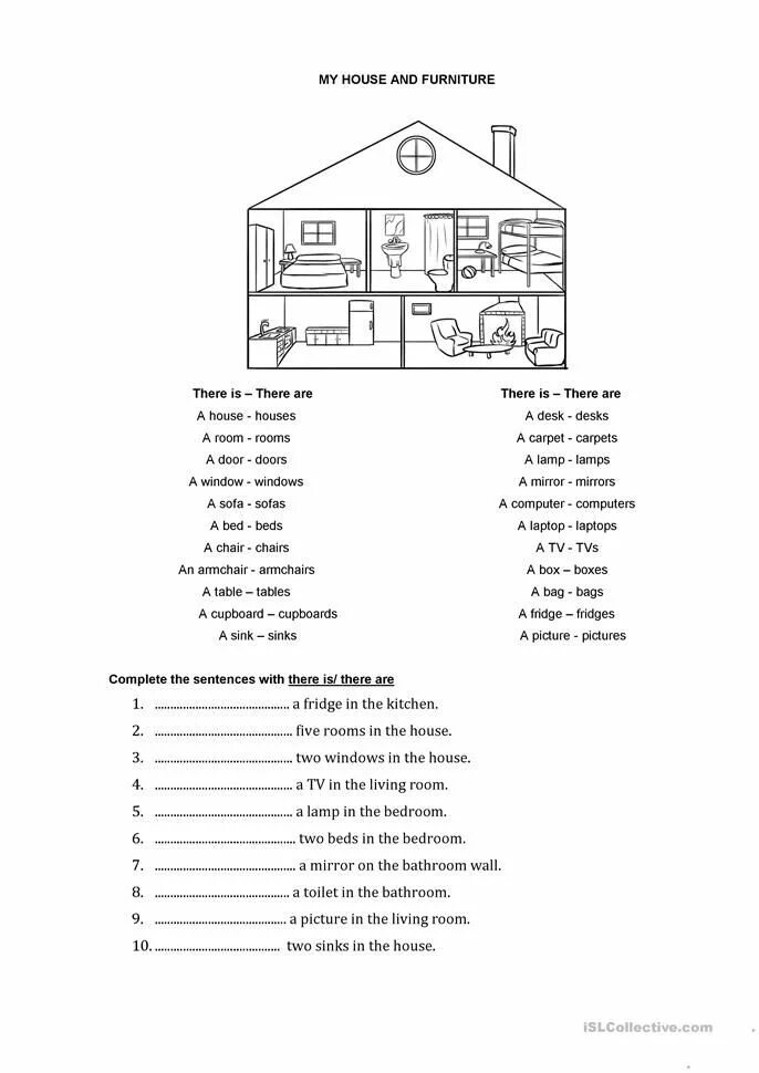 There is there are мебель Worksheets. My House упражнения по английскому языку. Упражнения на my House for children. Rooms of the House упражнения. Me house упражнения