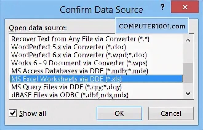 All data confirm