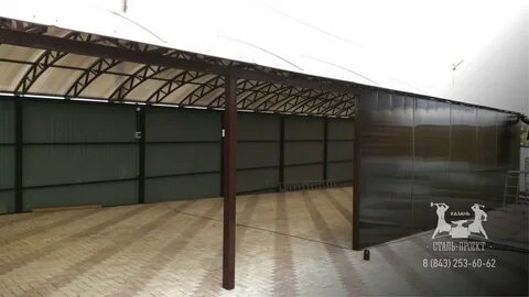Чем закрыть стены навеса