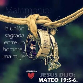 Mateo 19:4-6 Él, respondiendo, les dijo: *No habéis leído que el que los hi...