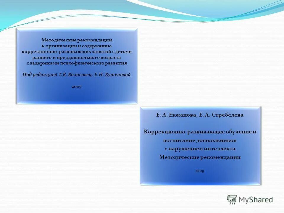 Екжанова коррекционно развивающее обучение и воспитание. Екжанова коррекционно развивающее обучение и воспитание