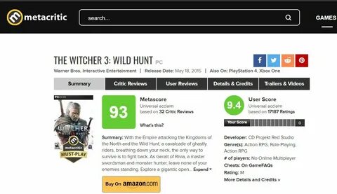 Metacritic games