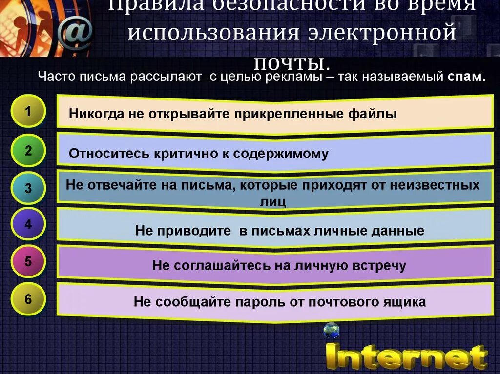 Правила электронной безопасности. Меры безопасности электронной почты. Правила использования электронной почты. Правила пользования электронной почтой. Правила работы с электронной почтой.