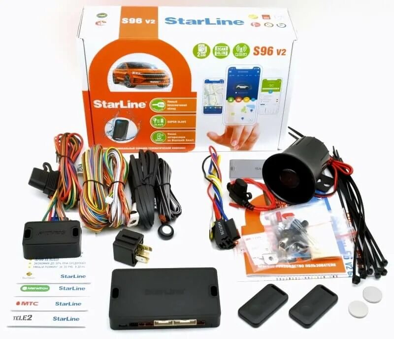 Автосигнализация s96 v2. Star line s96 bt gsm. сигнализация starline s96 v2. автосигнализация starline s96 v2 bt 2 can-4lin gsm. комплектация сигнализации starline s96.