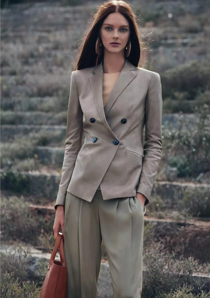 New Style 2018 Fashion Grey Blazer Women Business suits Dress and and Jacket Set