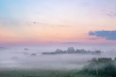 Хорошо весеннее утро небо перед утренней