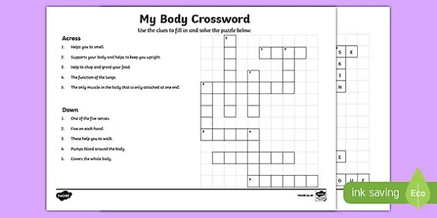 Read and fill in the crossword. My body crossword. my body кроссворд. body parts crossword. solve the puzzle.