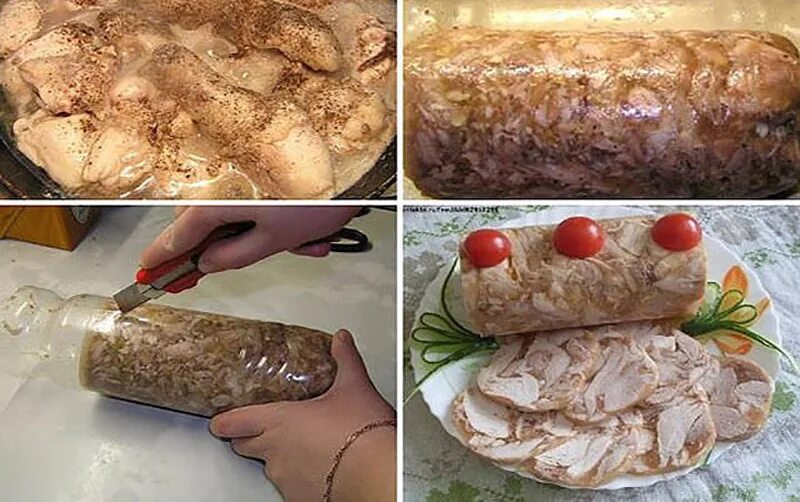 Как приготовить колбасу из курицы в бутылке. Куриный рулет в бутылке. рулет в бутылке из курицы. куриный рулет в бутылке в домашних. мясной рулет в бутылке.