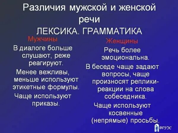 Социальные различия мужчины и женщины. Особенности мужской и женской речи. Отличия мужской и женской речи. Гендерные особенности речи. Различия мужчин и женщин.