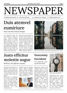 Making a newspaper