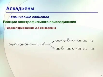 Галогенирование алкадиенов