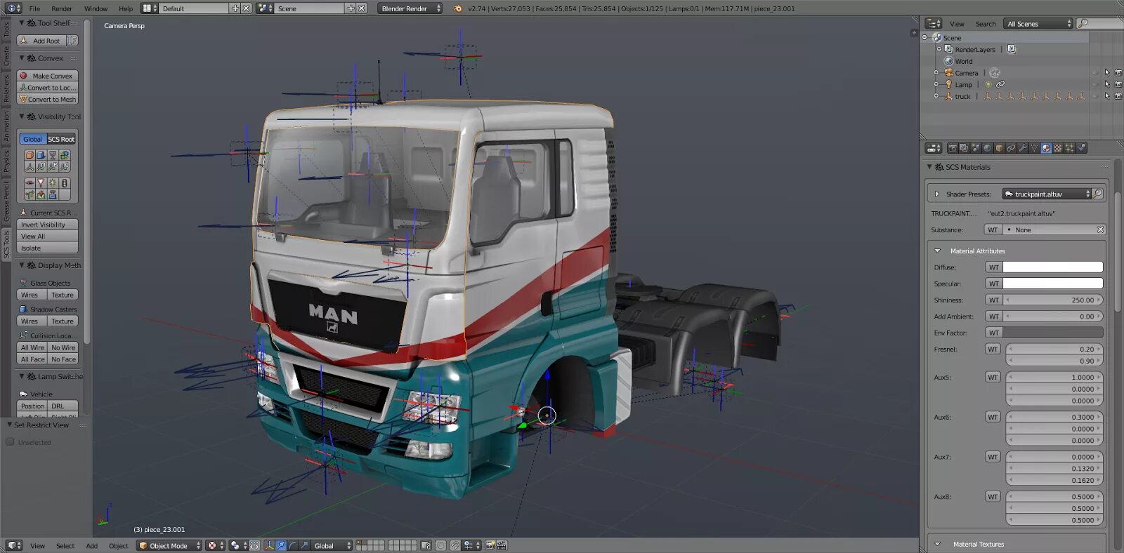 Blender Euro Truck Simulator 2. Blender программа для 3д моделирования. Blender 3d КАМАЗ. Скания 3д модель блендер.