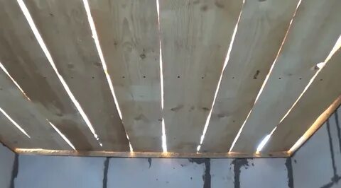 Баня из пеноблоков потолок