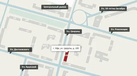 Ул цюрупы на карте