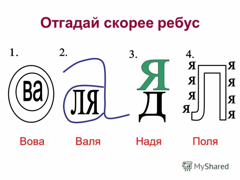 Отгадай быстрее. Отгадай быстрее