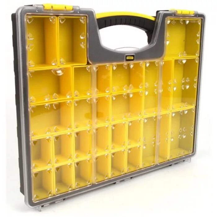 Органайзер информации. Органайзер stanley 1-92-762 46x33.5x8 см. stanley 014725. органайзер 25 секций (31156) (stanley). ящик для крепежа двухсекционный (34х28,5х14,5см) съемные ячейки fit 65658.