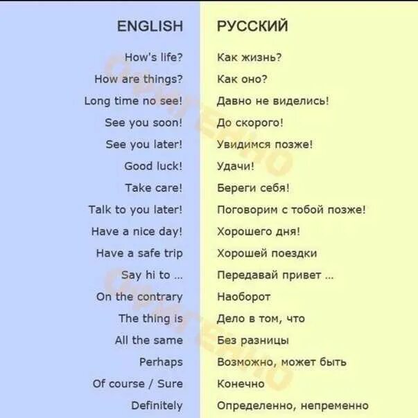 Выучить английский предложениями