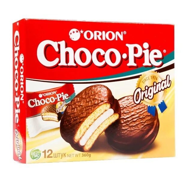 Чоко пай сколько. 30чоко Пай Орион. Чоко Пай 30 гр. Orion Choco pie Original. Печенье Орион 12 Чоко-Пай 30г(8бл*12шт)/8 (шт.).